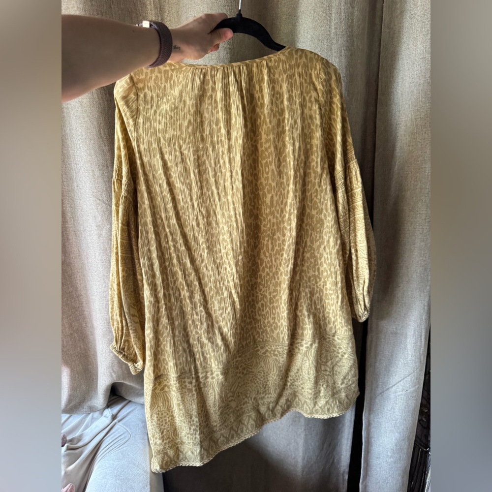 Spell Wild Things Gold Patterned Tunic Dress - image 7